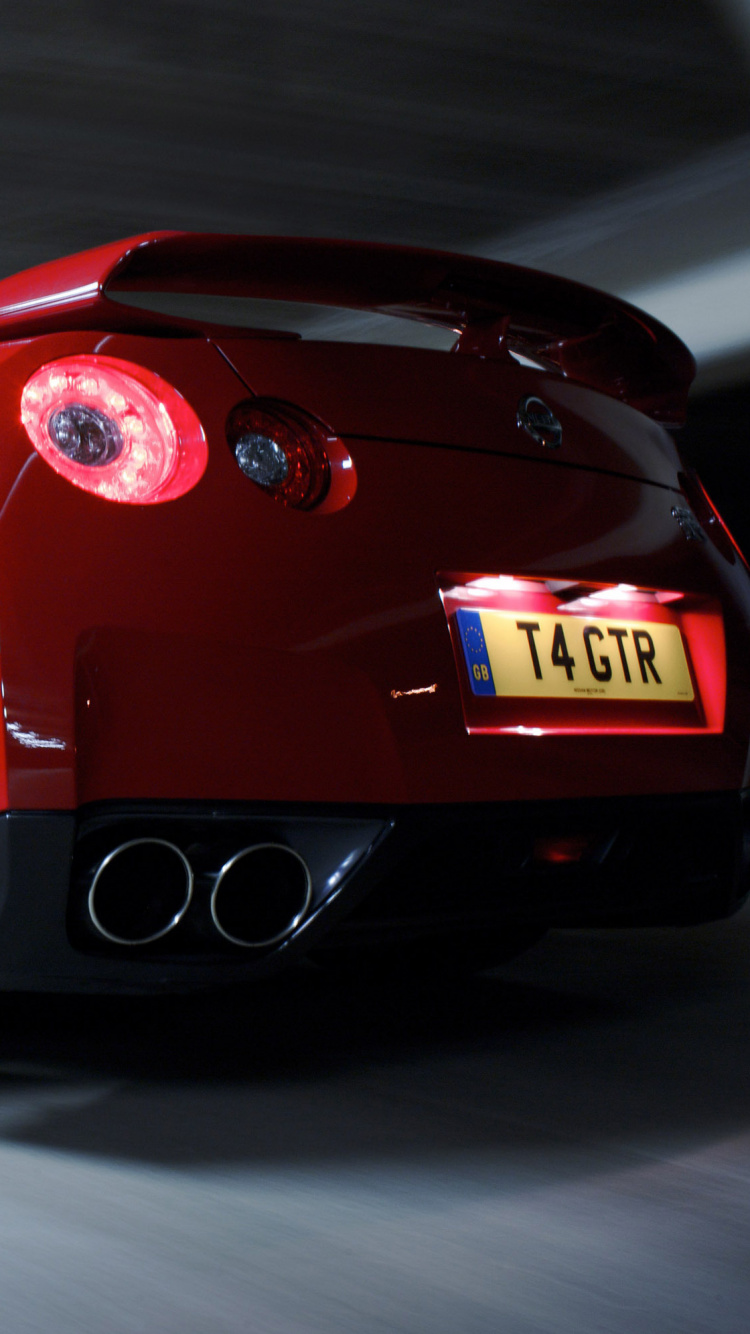 Red Ferrari 458 Italia on Road. Wallpaper in 750x1334 Resolution