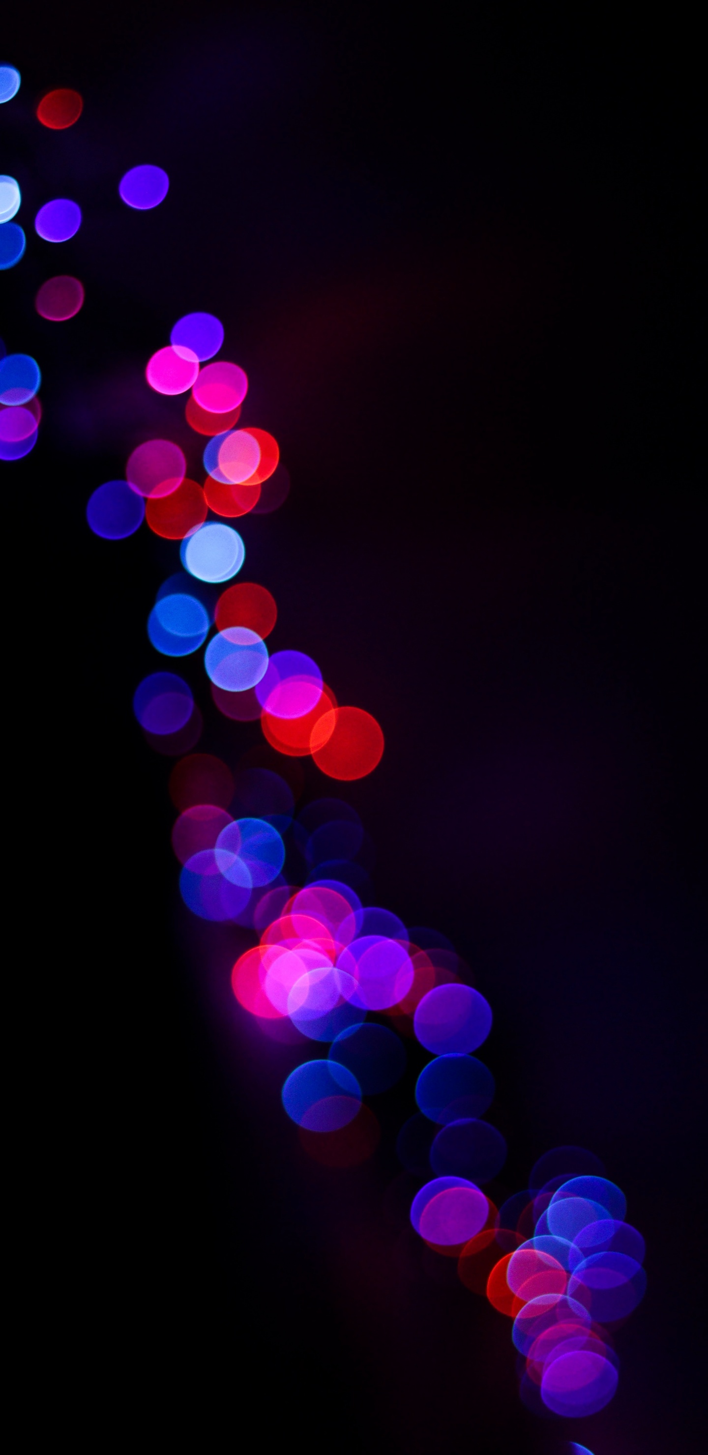 Red Blue and White Lights. Wallpaper in 1440x2960 Resolution