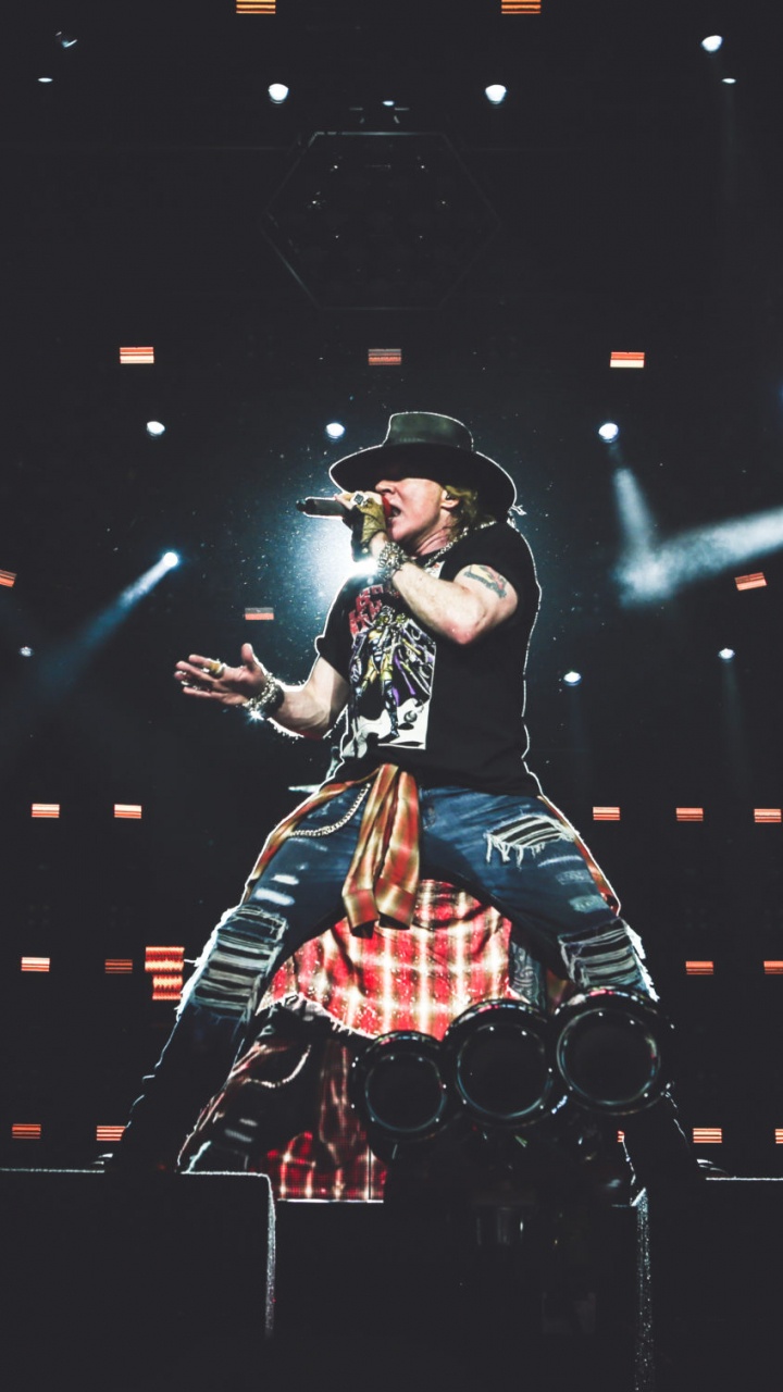 Nicht in Diesem Leben-Tour, Guns N Roses, Konzert, Hardrock, Leistung. Wallpaper in 720x1280 Resolution