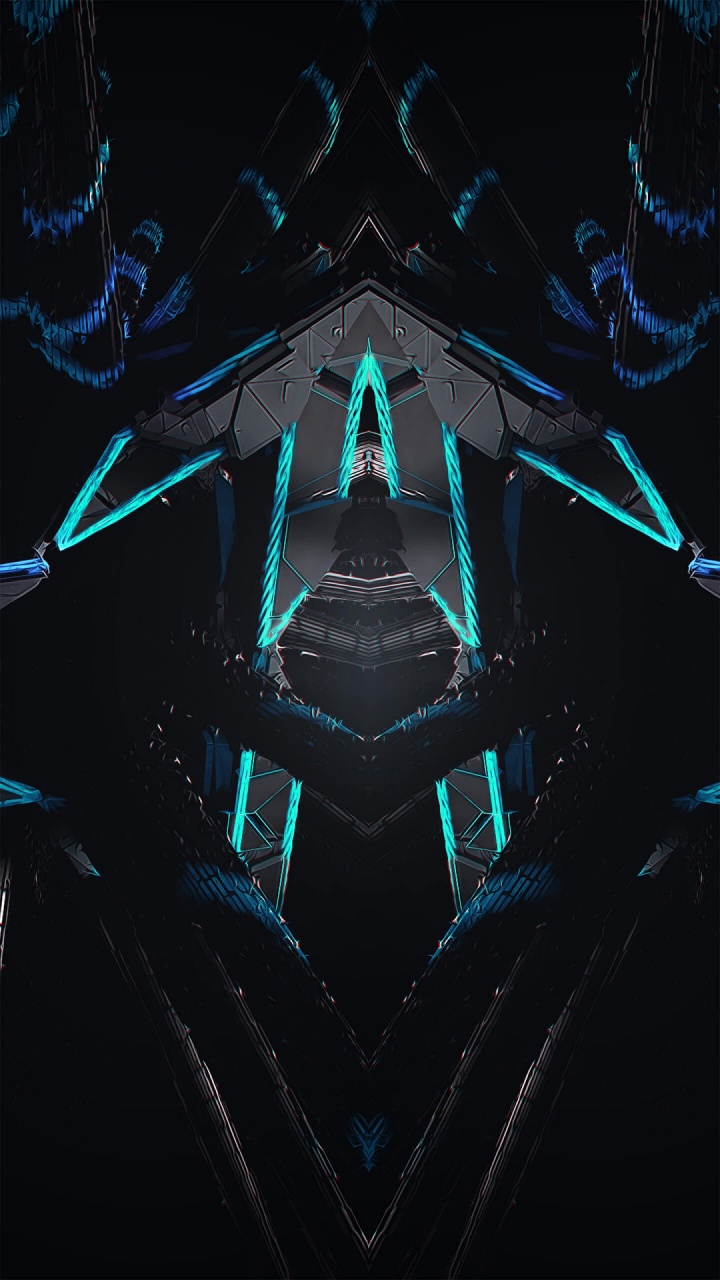 Obscurité, Mathématique, Noir, Symétrie, Graphique. Wallpaper in 720x1280 Resolution