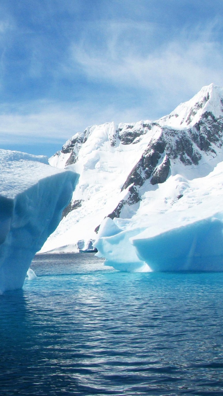 Ice Formation on Body of Water During Daytime. Wallpaper in 720x1280 Resolution