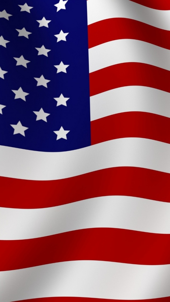 us a Flag on White and Red Striped Textile. Wallpaper in 720x1280 Resolution