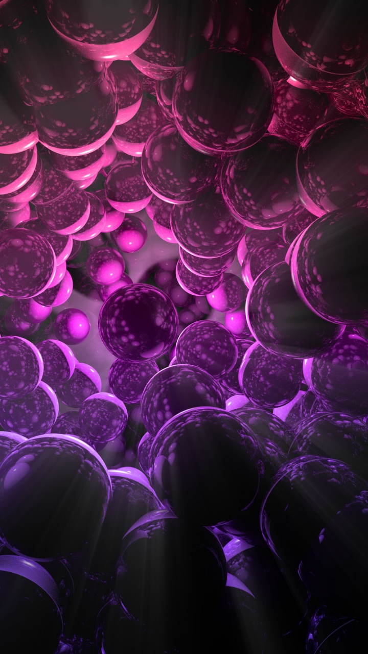 紫色的, 紫罗兰色, 红色的, 分形技术, 品红色 壁纸 720x1280 允许