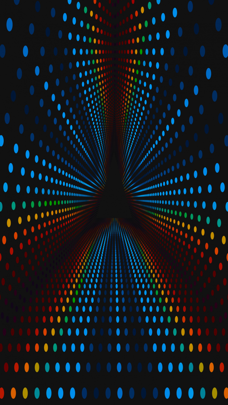 Tunnel, Design, Blue, Colorfulness, Pattern. Wallpaper in 750x1334 Resolution