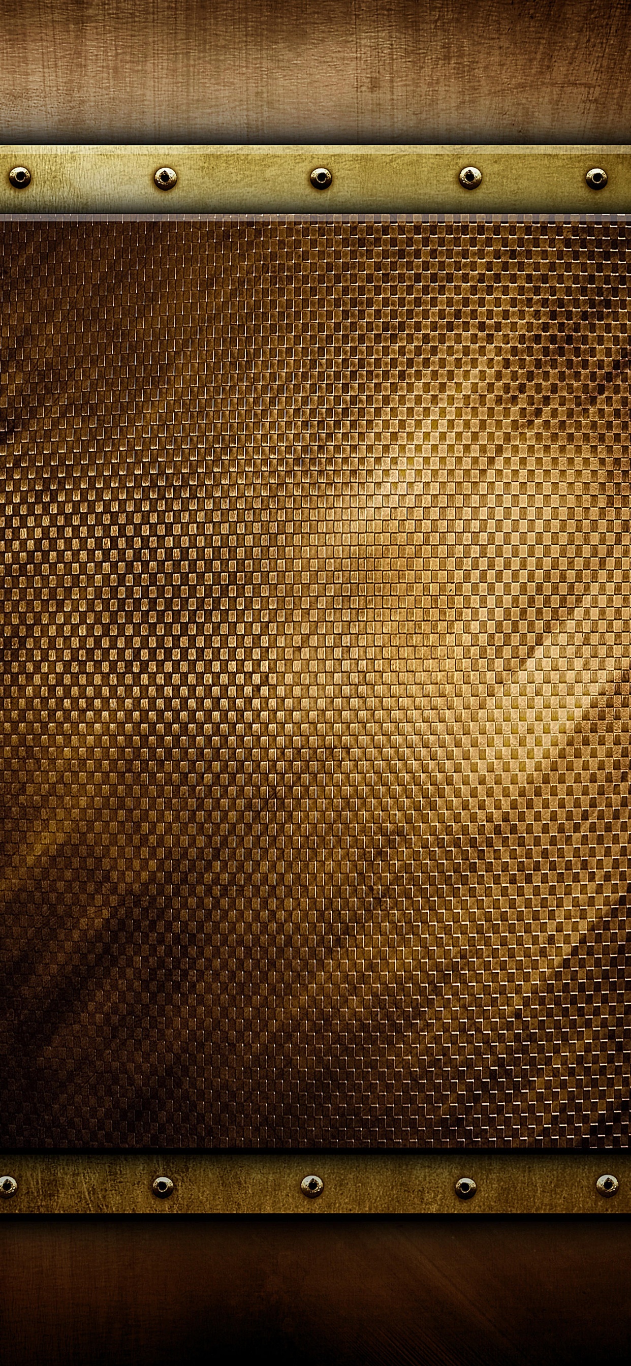 Schwarzer Und Brauner Quadratischer Rahmen. Wallpaper in 1242x2688 Resolution