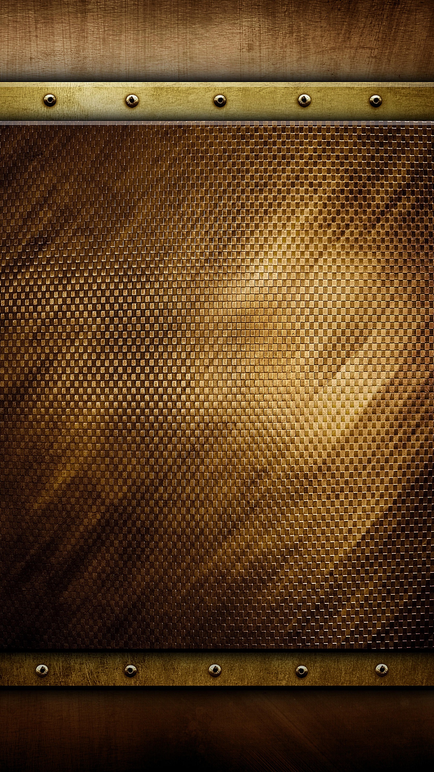 Schwarzer Und Brauner Quadratischer Rahmen. Wallpaper in 1440x2560 Resolution