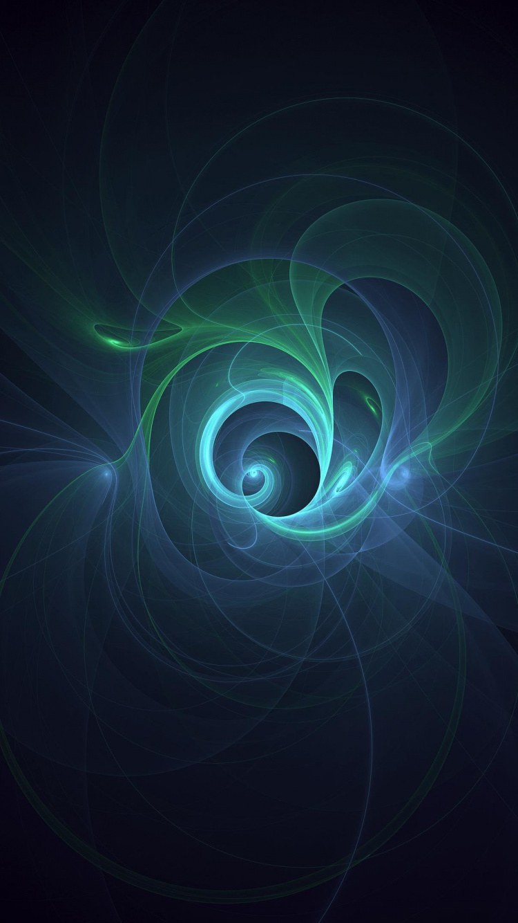 Fraktale Kunst, Kunst, Electric Blue, Symmetrie, Muster. Wallpaper in 750x1334 Resolution