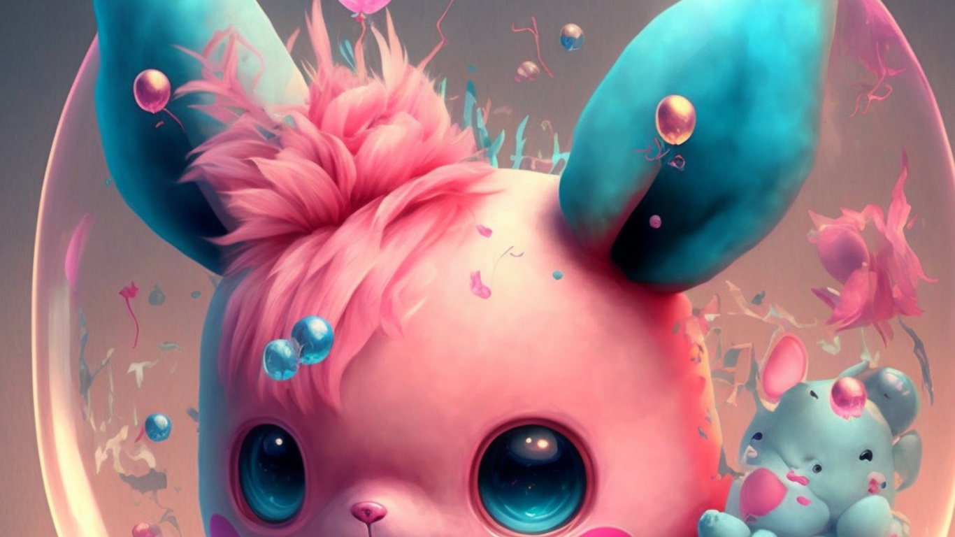 艺术, 粉红色, 品红色, 独角兽, 快乐的 壁纸 1366x768 允许