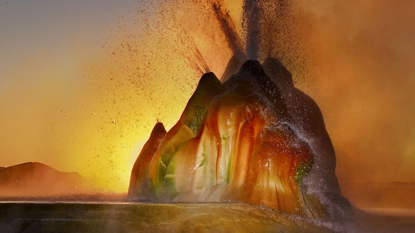 Geyser de Mouche, National Geographic, Geyser, Nature, L'écorégion. Wallpaper in 1366x768 Resolution