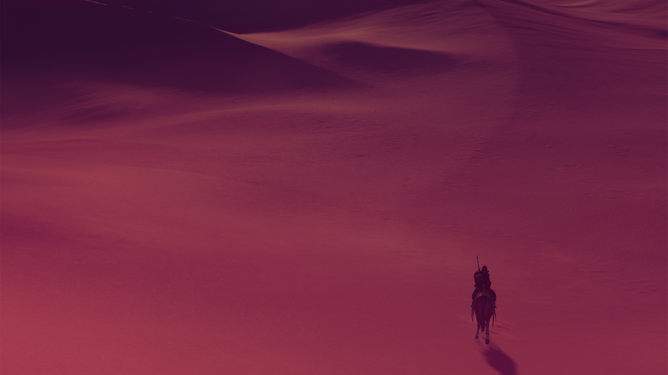 Assassins Creed Origins, Journey, Red, Pink, Purple. Wallpaper in 1366x768 Resolution