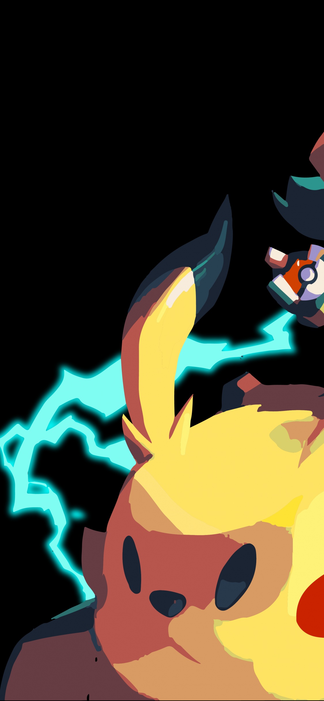 Pikachu, Pokemon Go, Sacha, à Zéro, Animation. Wallpaper in 1125x2436 Resolution