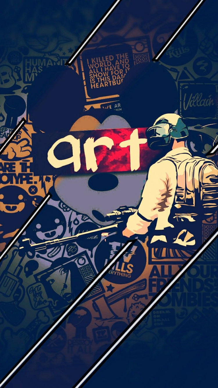 Teléfono, Arte, Diseño Gráfico, Manga, Camiseta. Wallpaper in 750x1334 Resolution