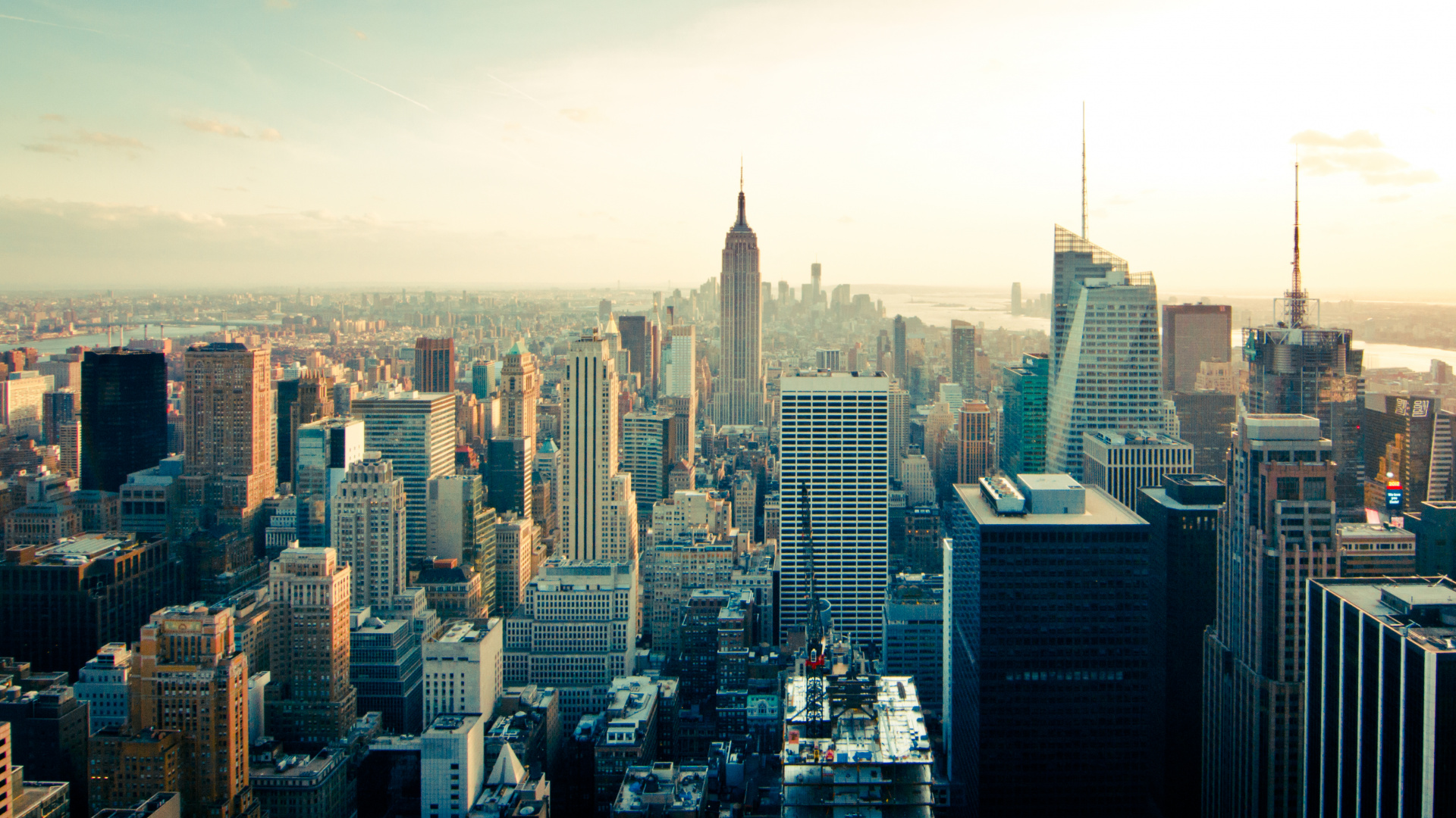 Aerial View of City Buildings During Daytime. Wallpaper in 1920x1080 Resolution