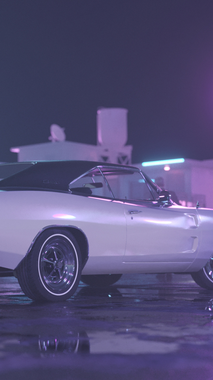 Chevrolet Camaro Blanche et Rouge. Wallpaper in 750x1334 Resolution