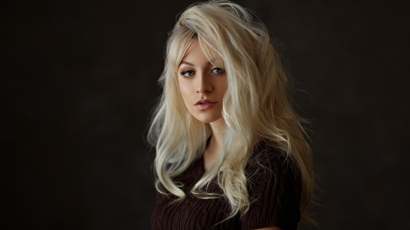 Hair, Blond, Face, Beauty, Hairstyle. Wallpaper in 1366x768 Resolution