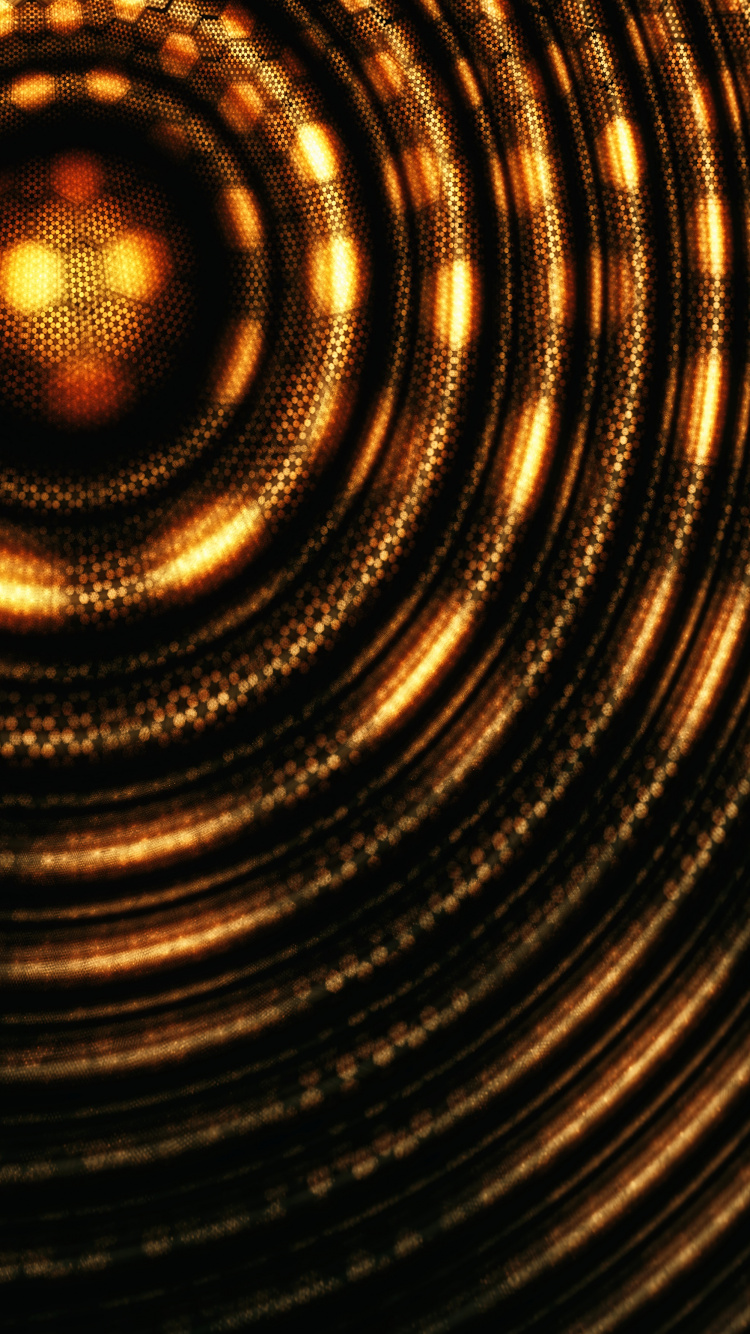 Black and Brown Round Illustration. Wallpaper in 750x1334 Resolution