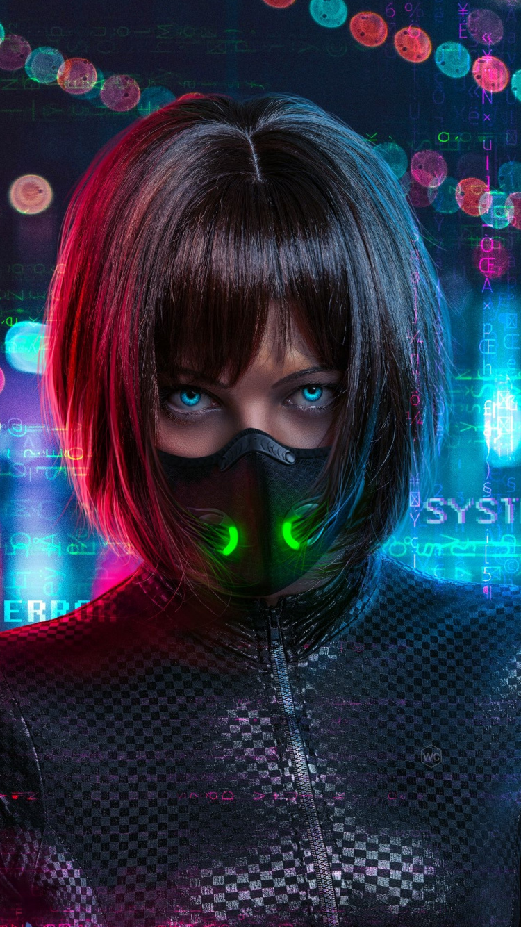 Hair, Hairstyle, Light, Purple, Eyelash. Wallpaper in 750x1334 Resolution