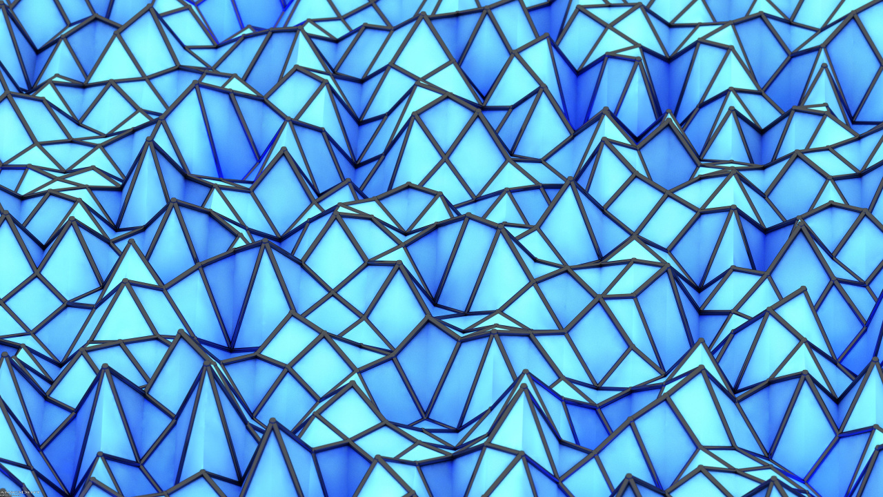 Blaues Und Weißes Rautenmuster. Wallpaper in 1280x720 Resolution