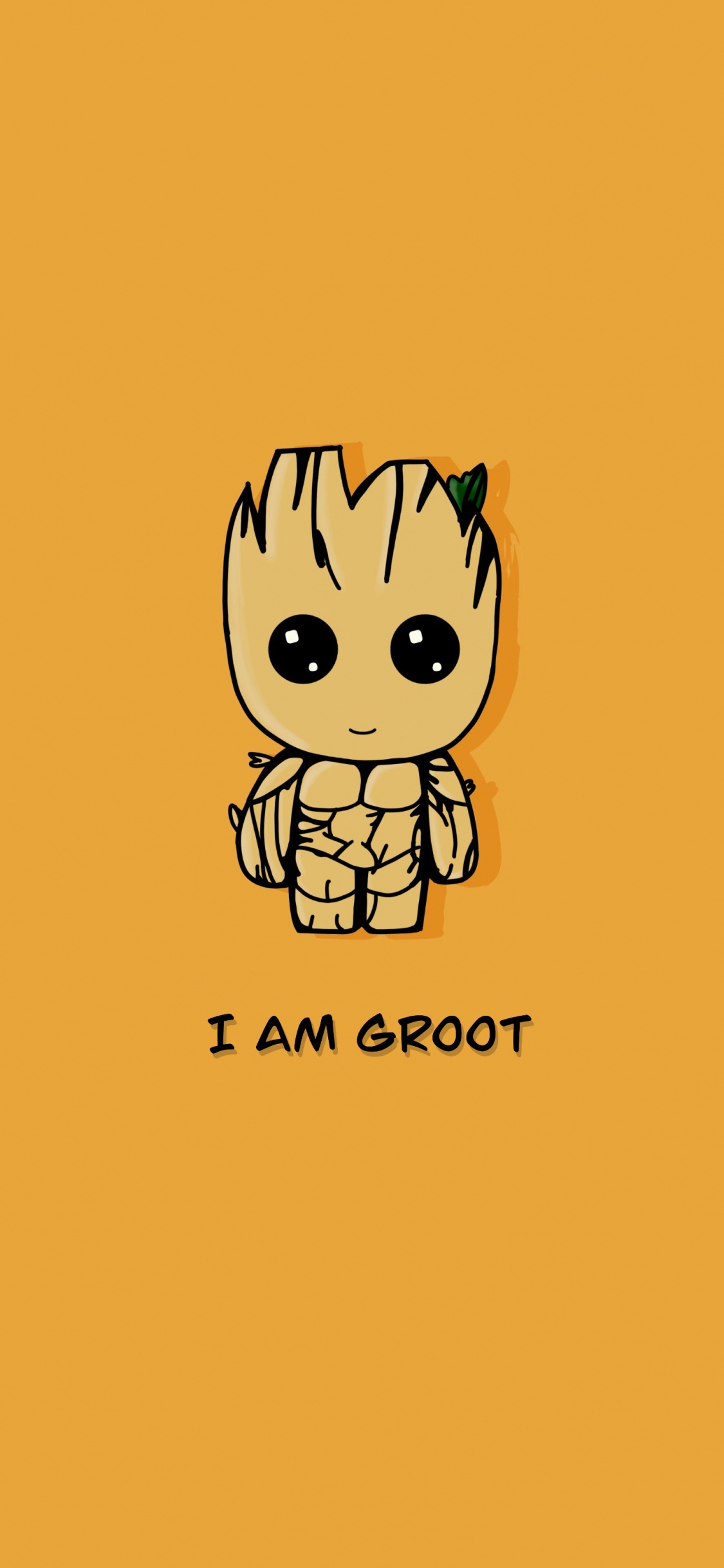Guardians of The Galaxy, Groot, Cartoon, Marvel Comics, Rocket Raccoon. Wallpaper in 1125x2436 Resolution