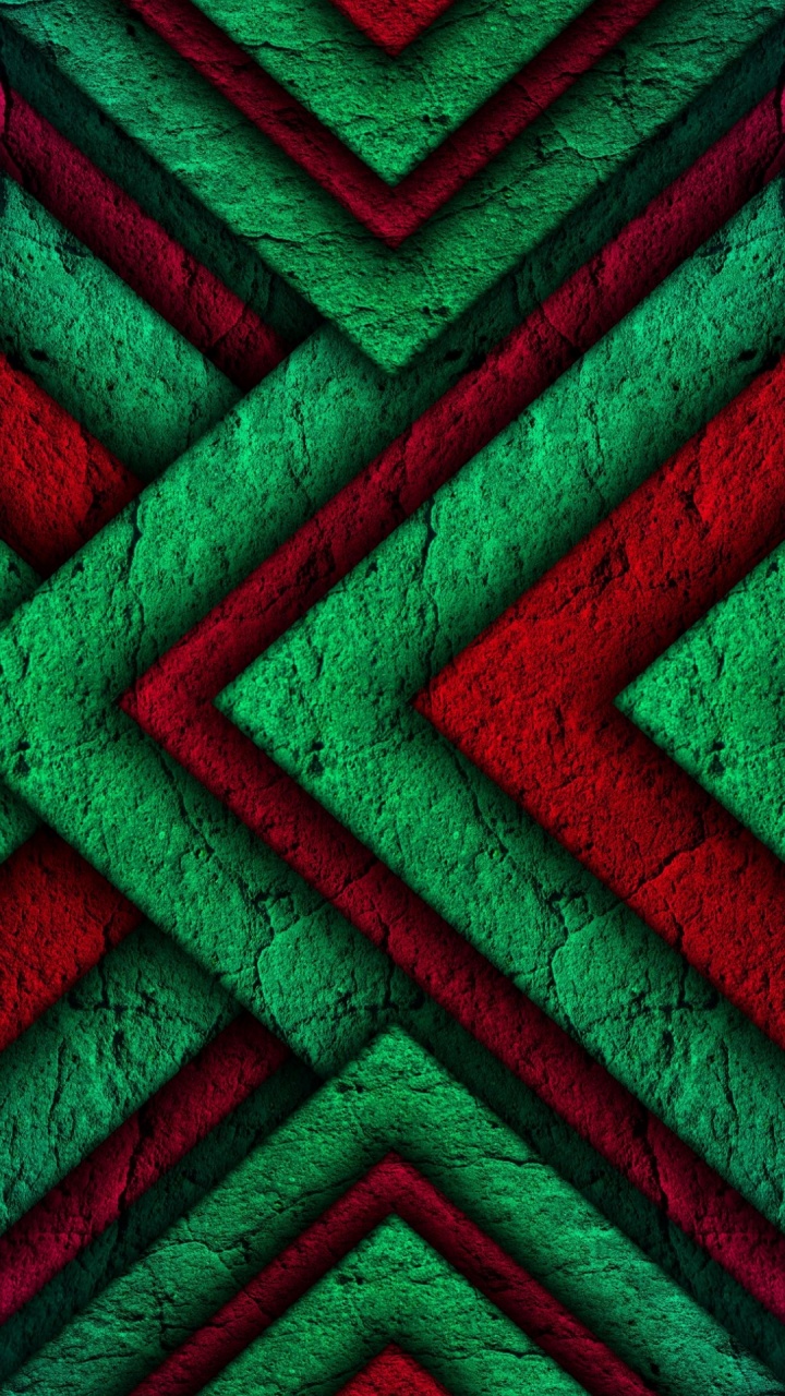 Grass, Colorfulness, Green, Pattern, Red. Wallpaper in 720x1280 Resolution
