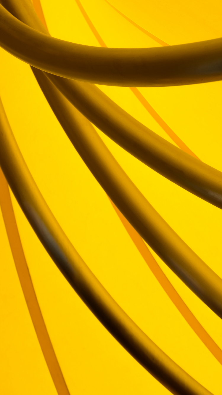 Escalier en Colimaçon Jaune et Bleu. Wallpaper in 750x1334 Resolution