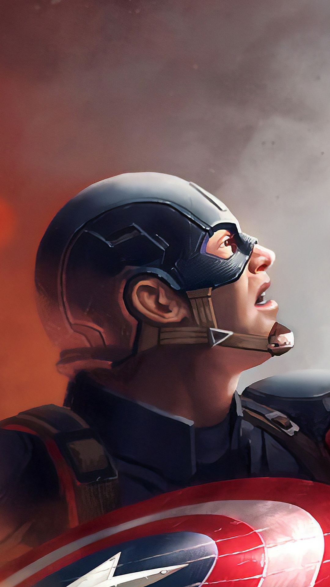 Rot-gelbes Roboterspielzeug. Wallpaper in 1080x1920 Resolution