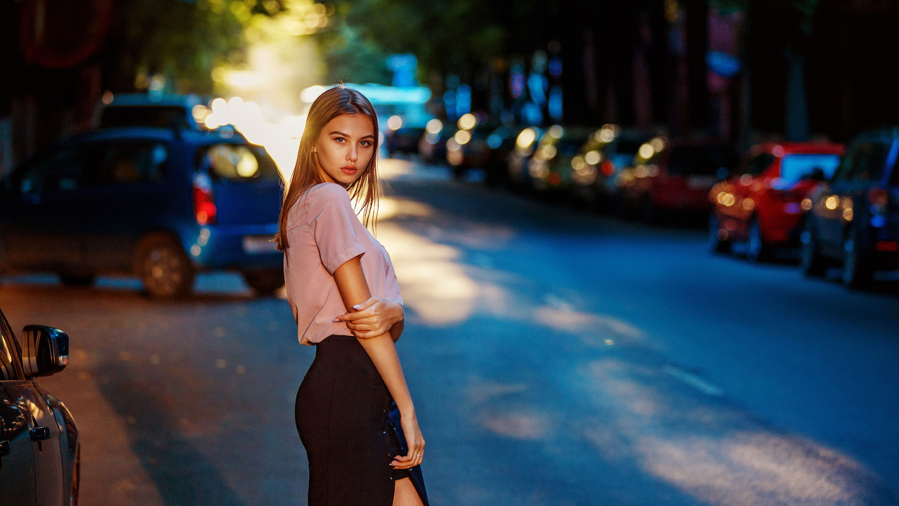 Modell, Licht, Snapshot, Street Fashion, Schönheit. Wallpaper in 1280x720 Resolution