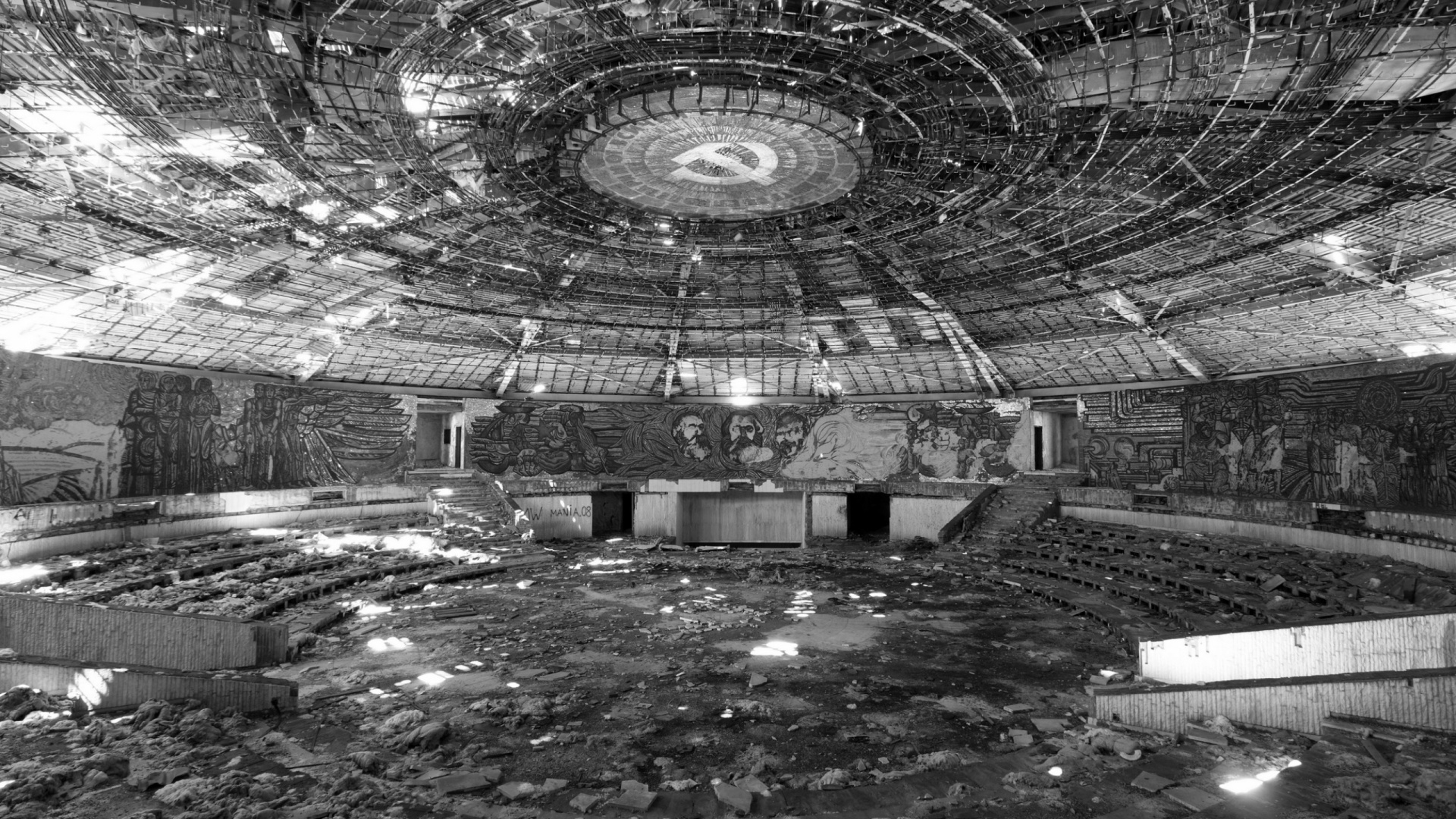 建筑, 黑白摄影, 黑色和白色的 壁纸 1920x1080 允许