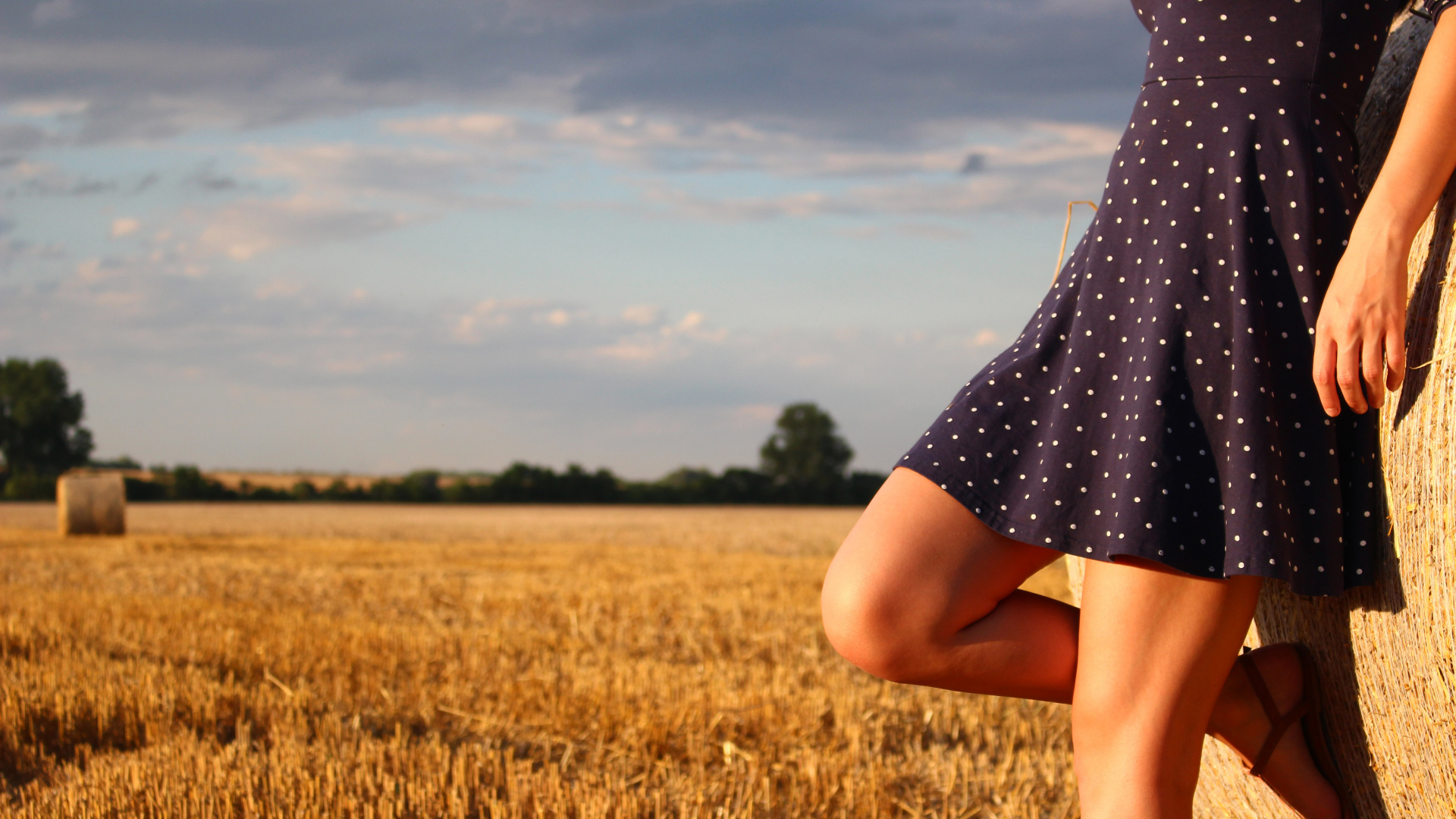 Menschen in Der Natur, Kleid, Gras, Feld, Gelb. Wallpaper in 1920x1080 Resolution