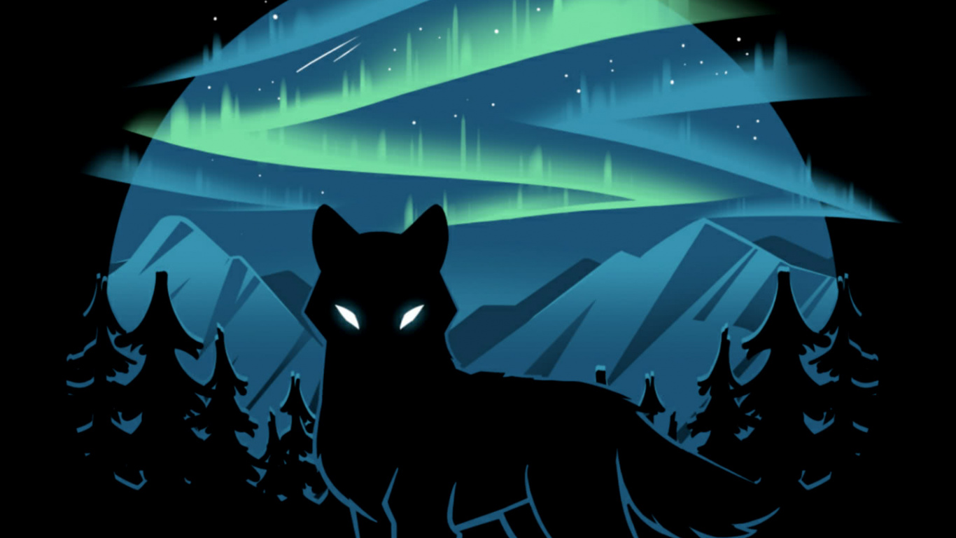 Loup Tortue, T-shirt, Peluche Loup Réversible Teeturtle, Fenêtre, Art. Wallpaper in 1366x768 Resolution