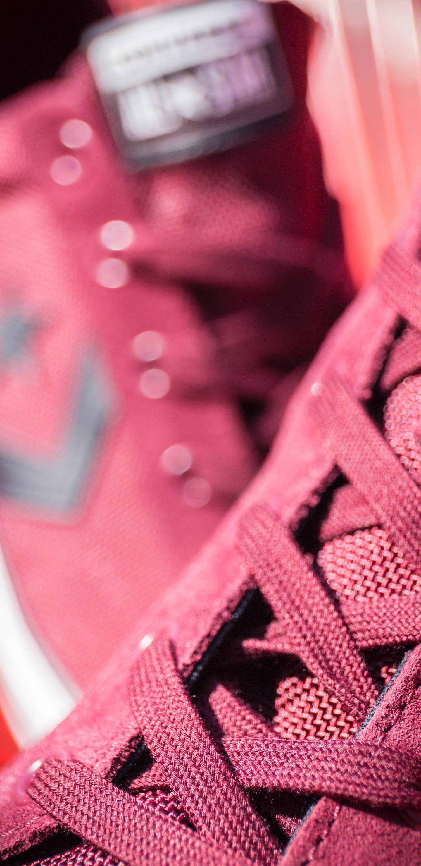 Red and White Lace up Sneakers. Wallpaper in 1440x2960 Resolution