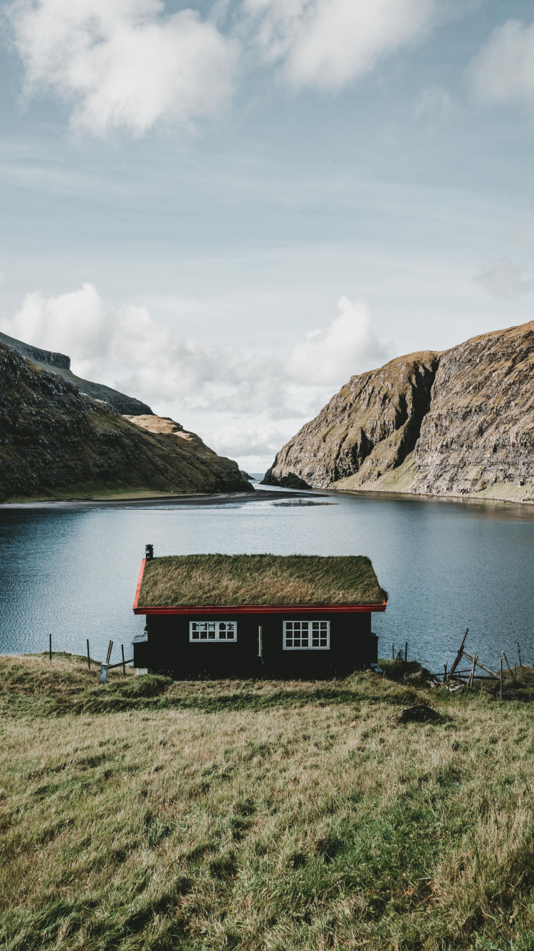 Faroe Islands, Island, Atlantic Ocean, Water, Cloud. Wallpaper in 750x1334 Resolution