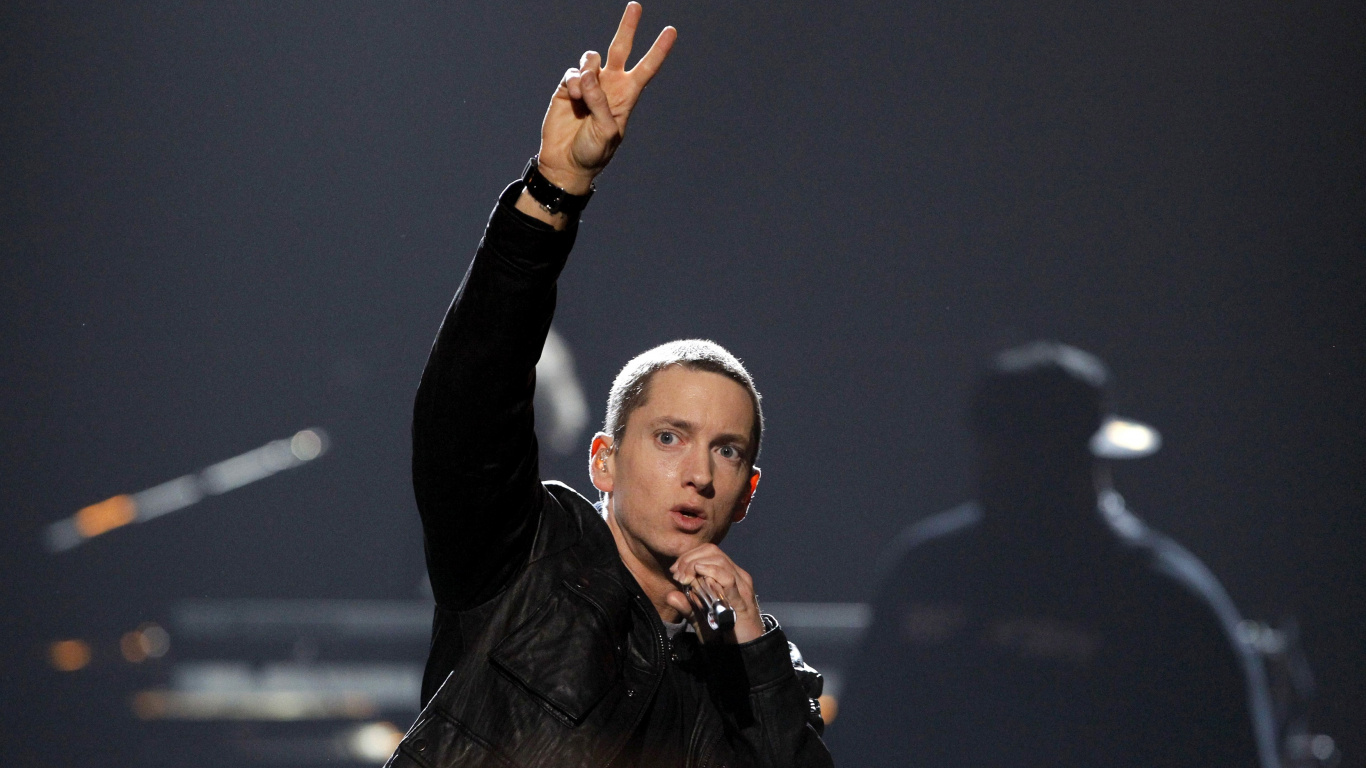 Eminem, Performance, Arts de la Scène, Événement, la Musique de L'artiste. Wallpaper in 1366x768 Resolution