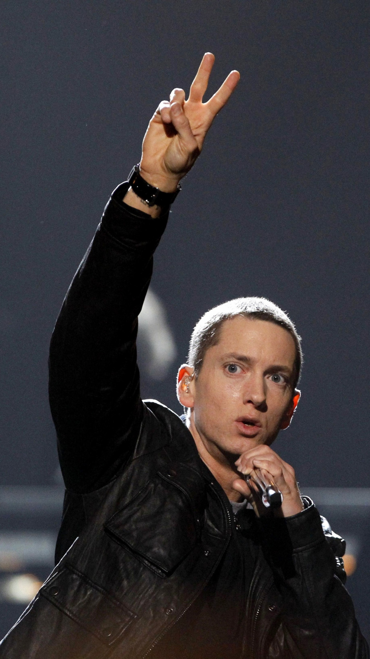 Eminem, Performance, Performing Arts, Event, Stage. Wallpaper in 750x1334 Resolution