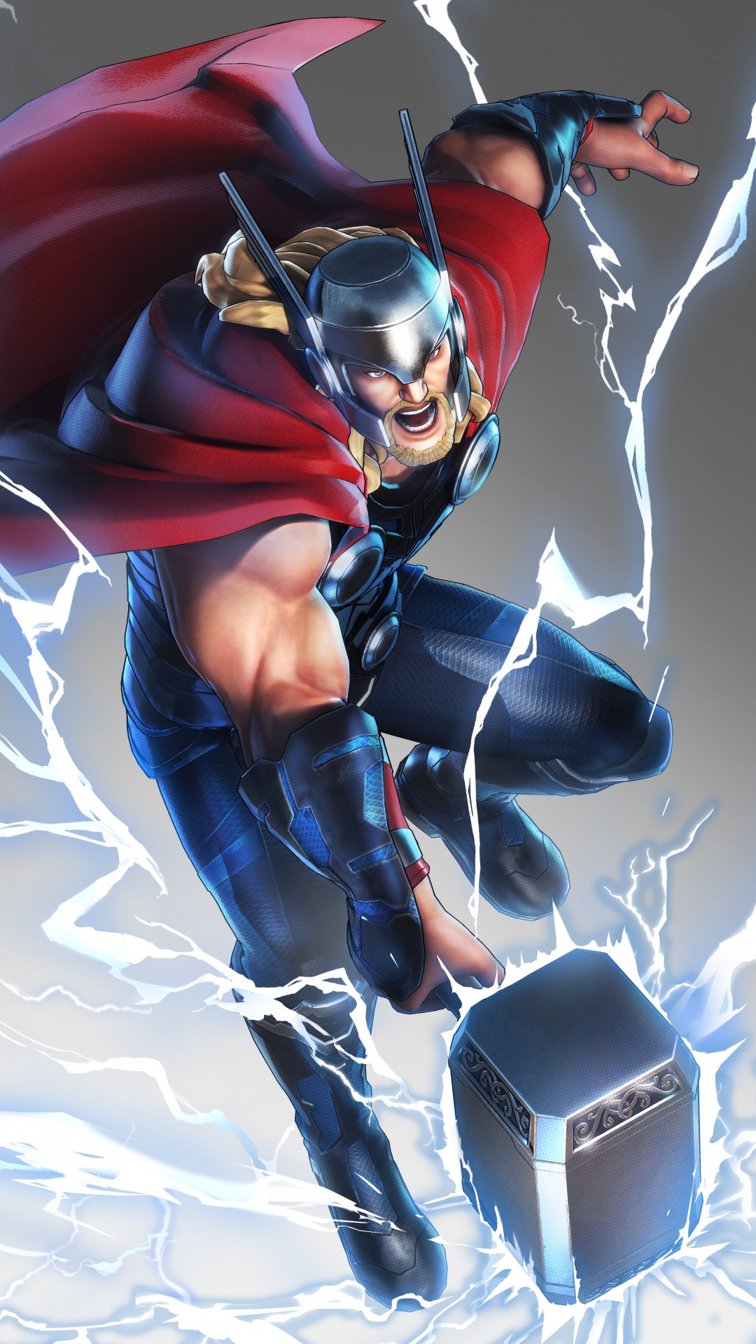 Thor, Marvel Ultimate Alliance, Spider-man, Graphic Design, Superhero. Wallpaper in 1080x1920 Resolution