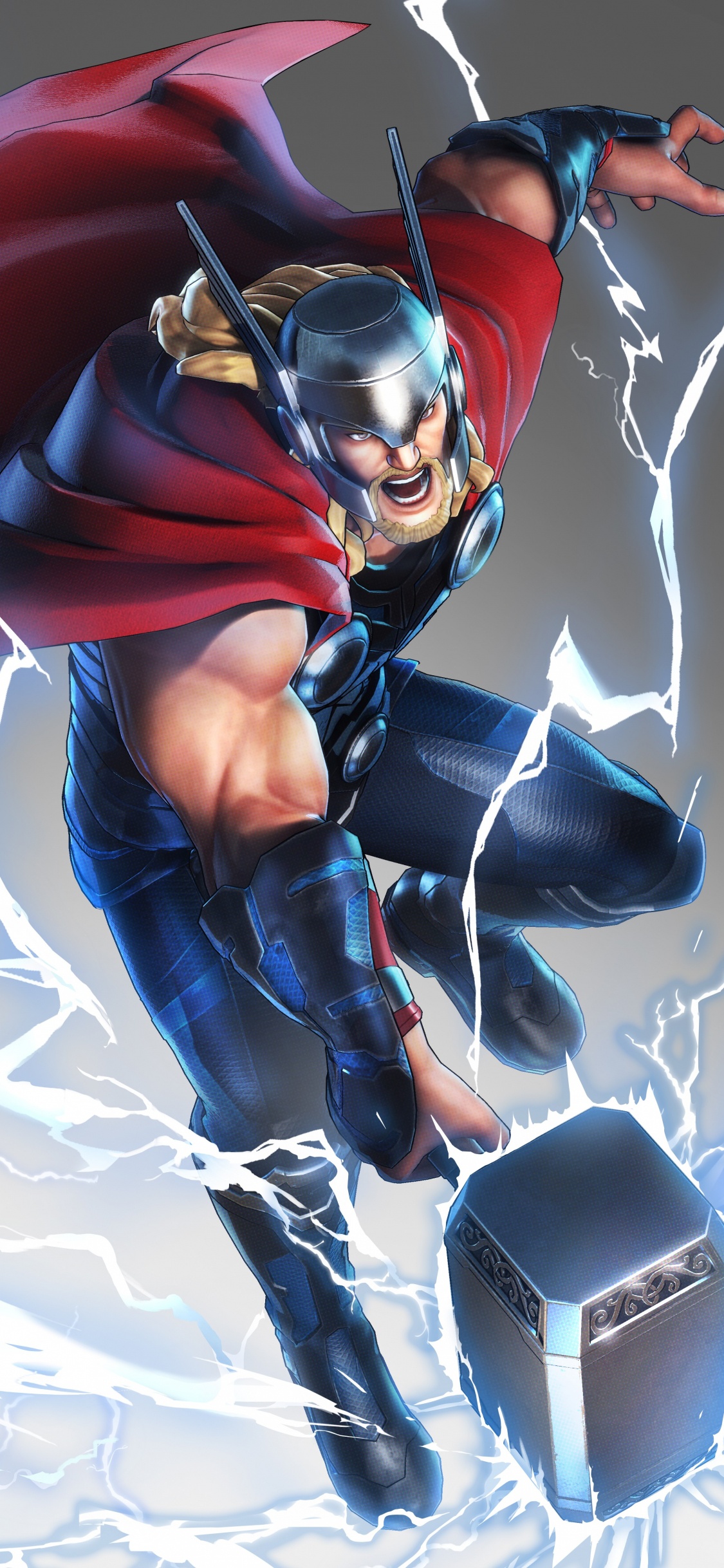 Thor, Marvel Ultimate Alliance, Spider-man, Graphic Design, Superhero. Wallpaper in 1125x2436 Resolution