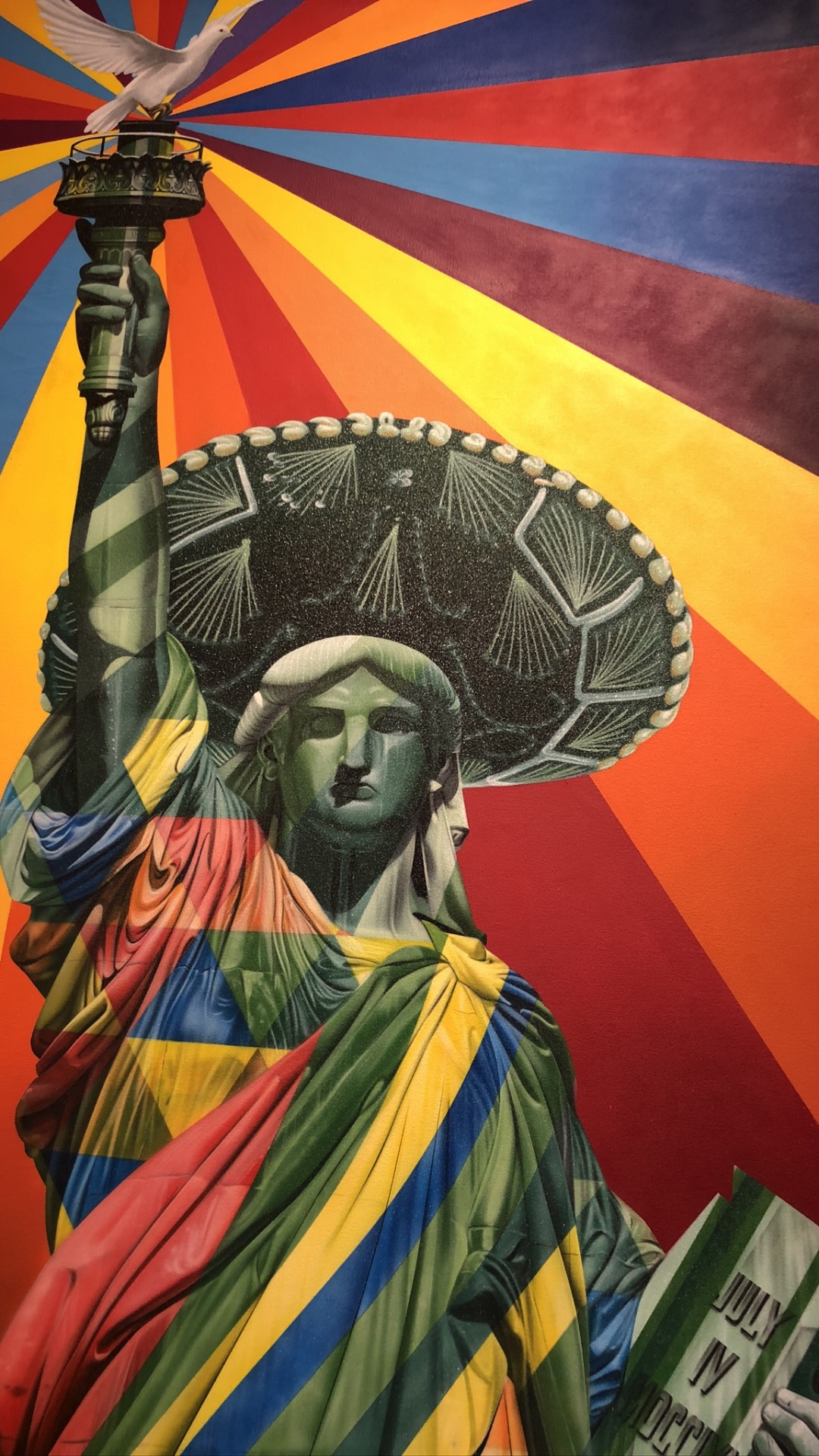 Miami, Kunst, Streetart, Eduardo Kobra, Kunstwerk. Wallpaper in 1080x1920 Resolution