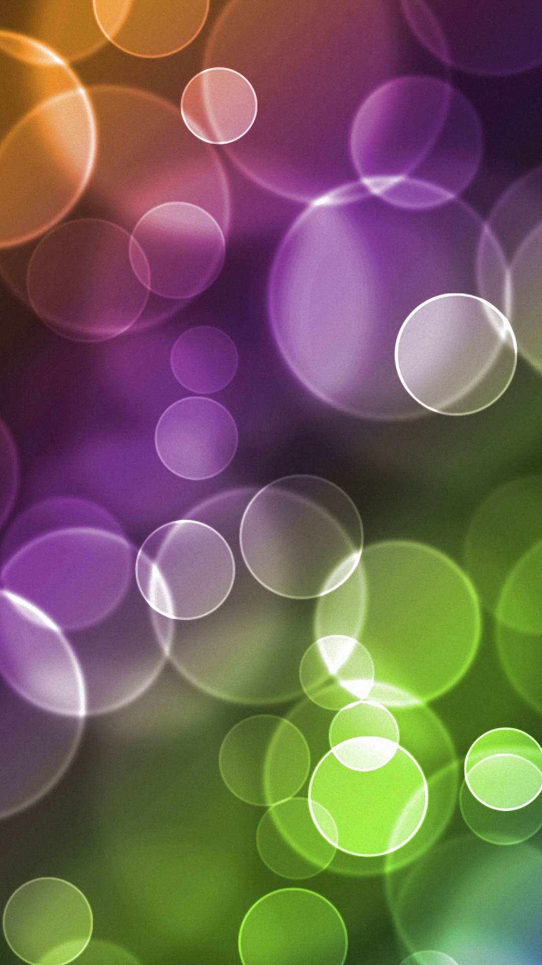 Green and White Bokeh Lights. Wallpaper in 1080x1920 Resolution