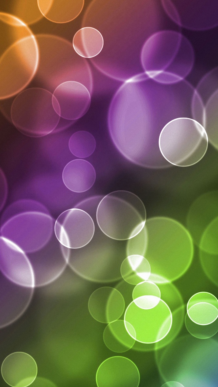 Lumières Bokeh Vertes et Blanches. Wallpaper in 720x1280 Resolution