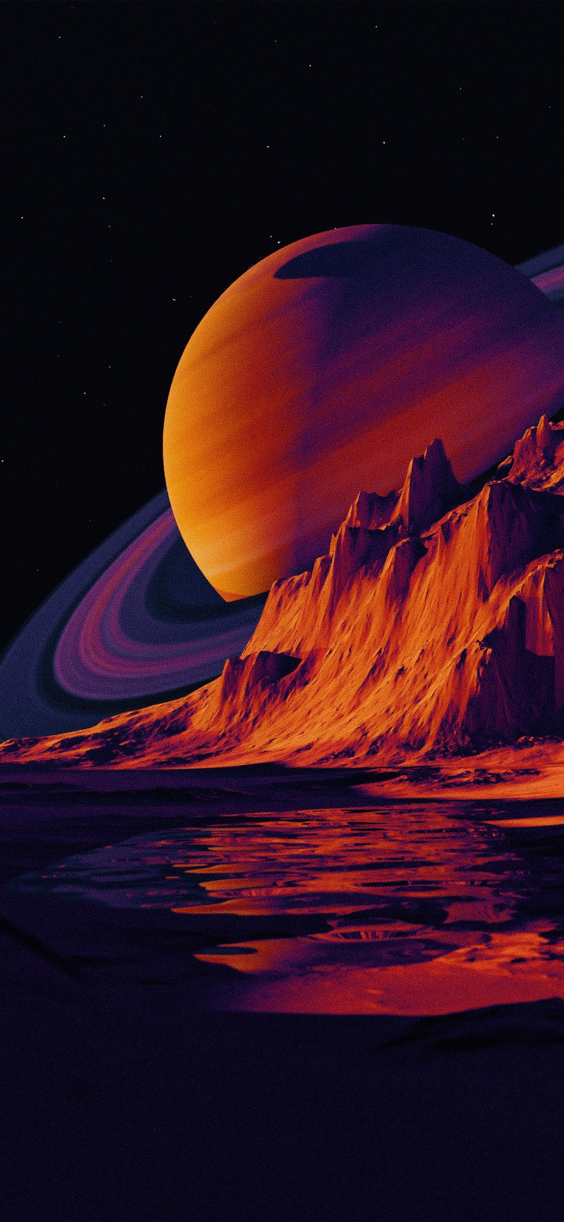 Art Saturn Surreal, Saturn, Art, Planet, Poster. Wallpaper in 1125x2436 Resolution