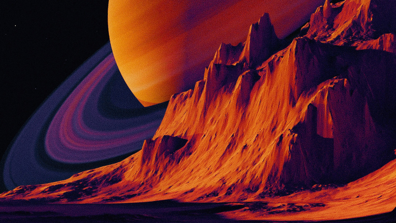 Art Saturne Surréaliste, Saturne, Art, Planète, Affiche. Wallpaper in 1280x720 Resolution