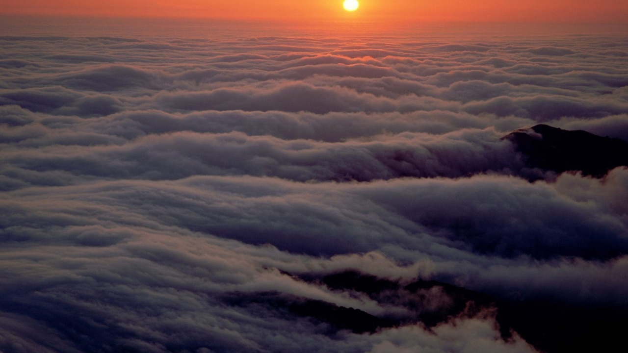 White Clouds and Sun During Daytime. Wallpaper in 1280x720 Resolution