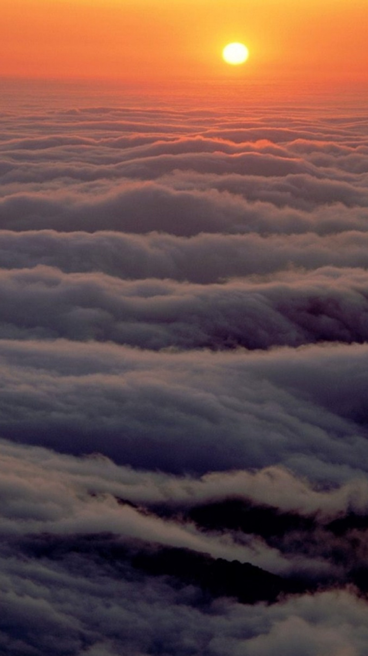 White Clouds and Sun During Daytime. Wallpaper in 750x1334 Resolution