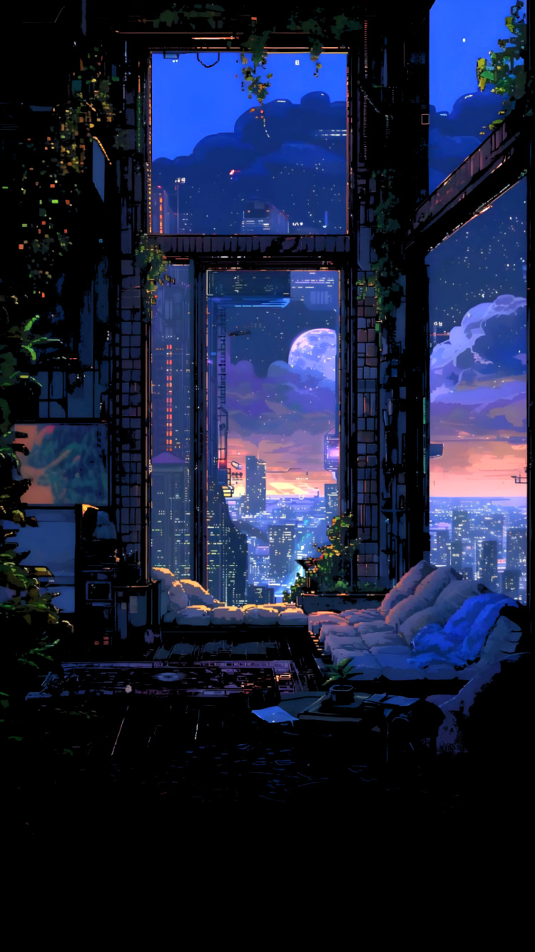 Reflexion, Anime-Kunst, Illustration, Kunst. Wallpaper in 750x1334 Resolution