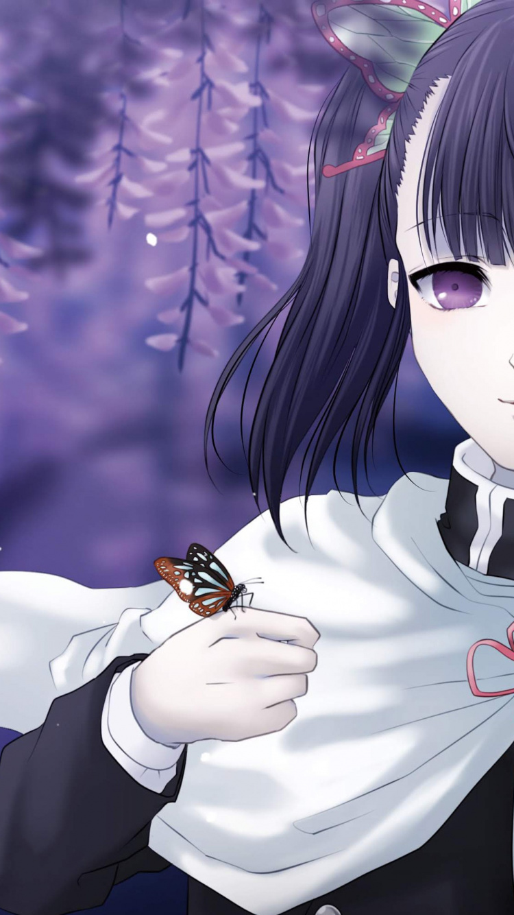 Kimetsu no Yaiba, Tanjiro Kamado, Zenitsu Agatsuma, Demon Slayer Kimetsu no Yaiba, Shinobu Koch. Wallpaper in 750x1334 Resolution