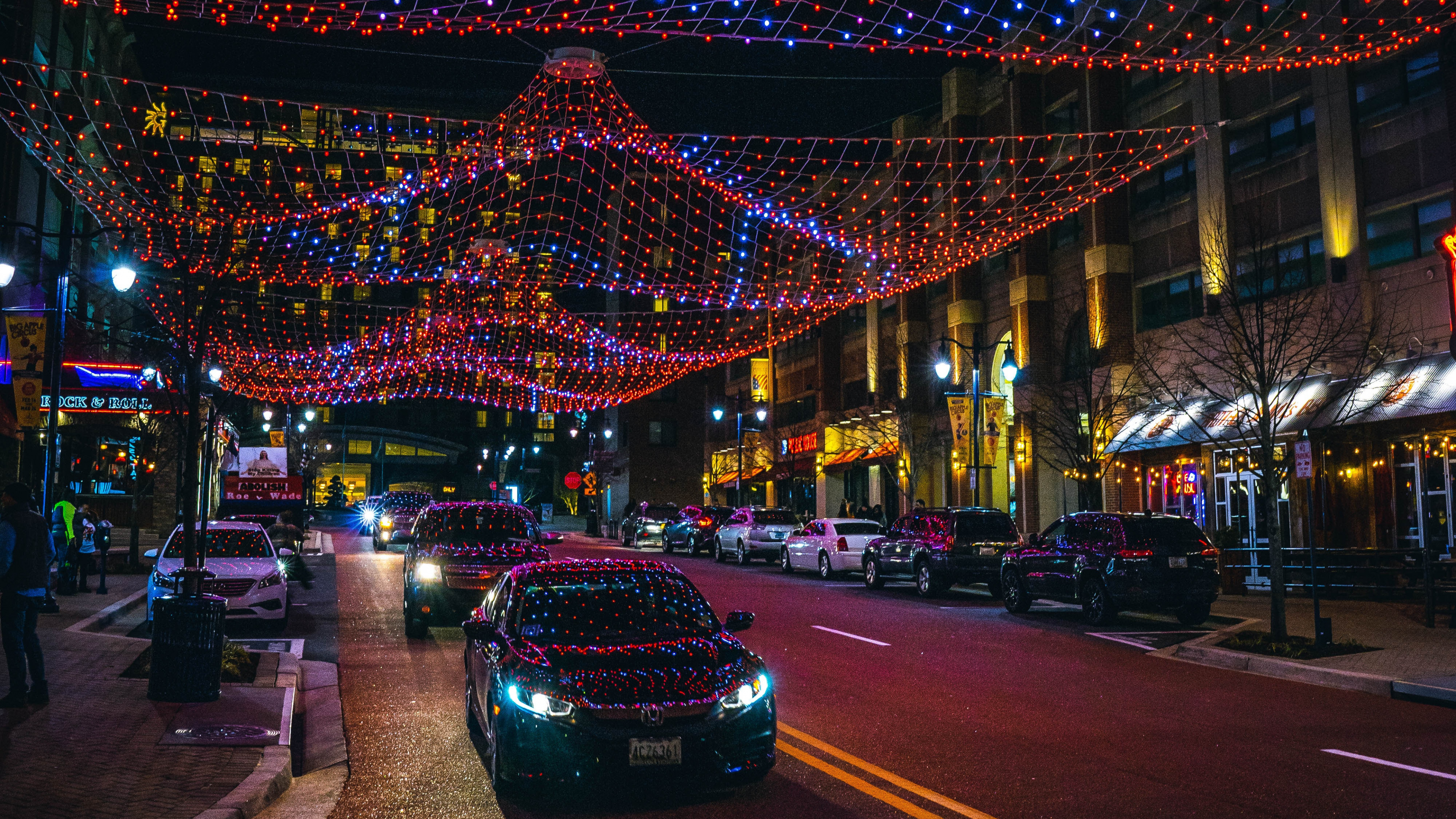 Cars on Road During Night Time. Wallpaper in 3840x2160 Resolution