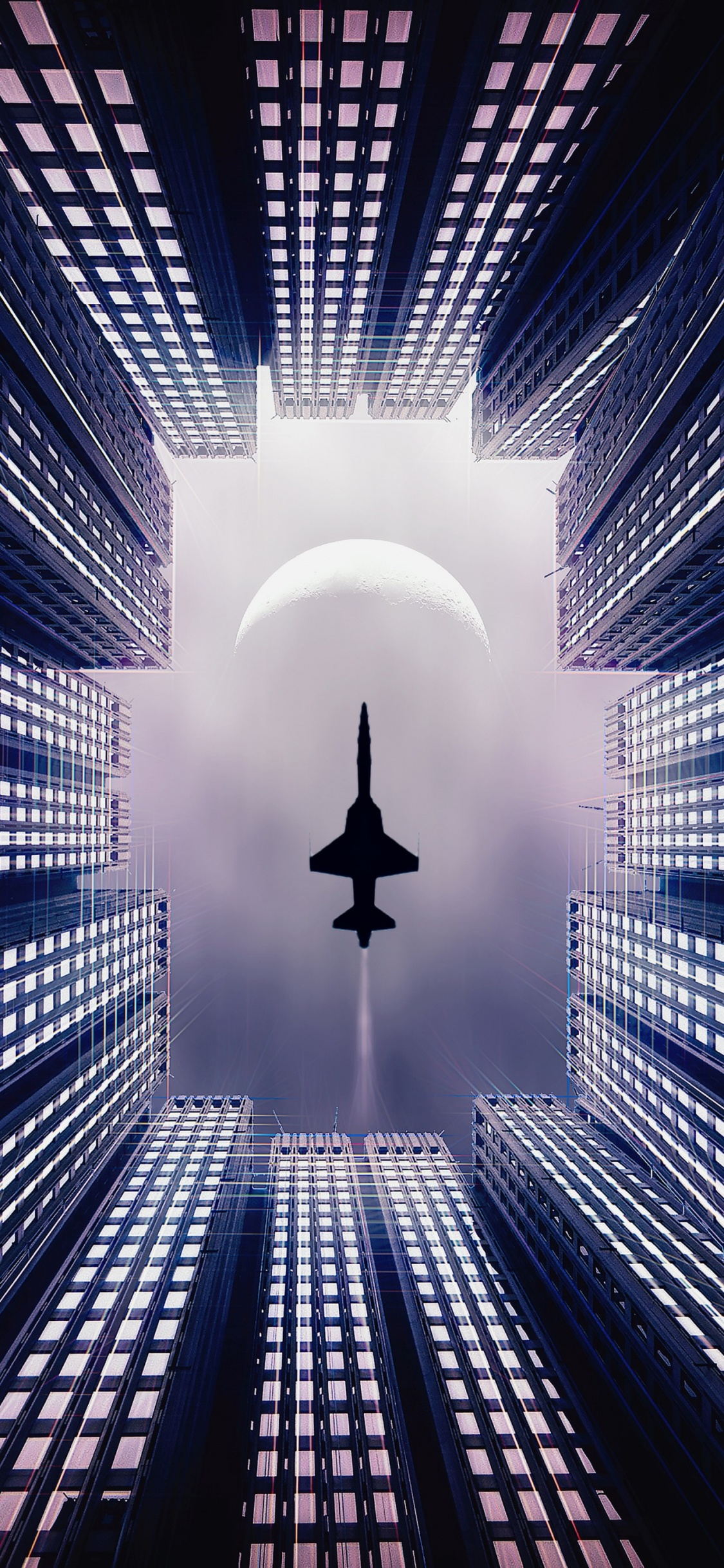 航空, 电力, 对称, 艺术, 圆圈 壁纸 1125x2436 允许