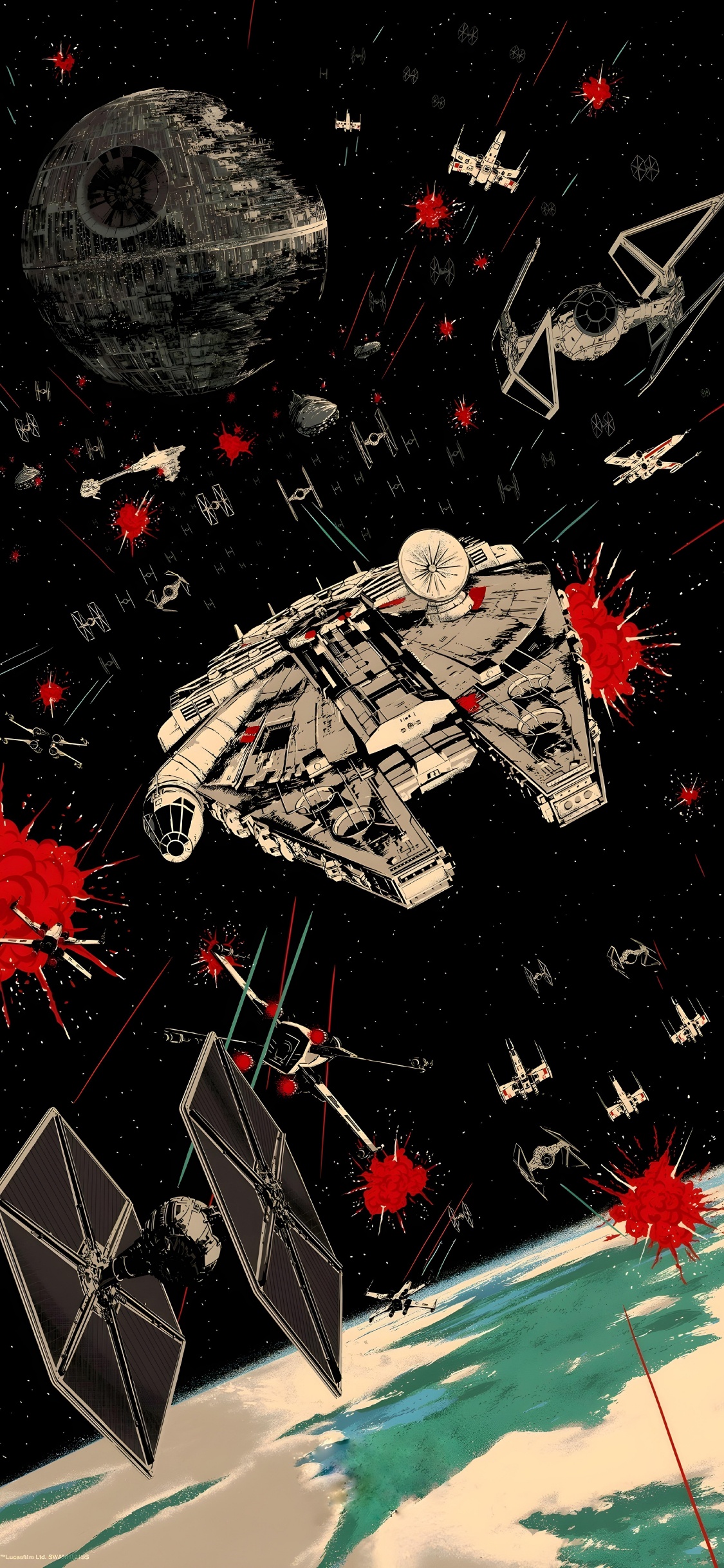 r2 D2, Star Wars, Poster, Lucasfilm, Profitable. Wallpaper in 1125x2436 Resolution