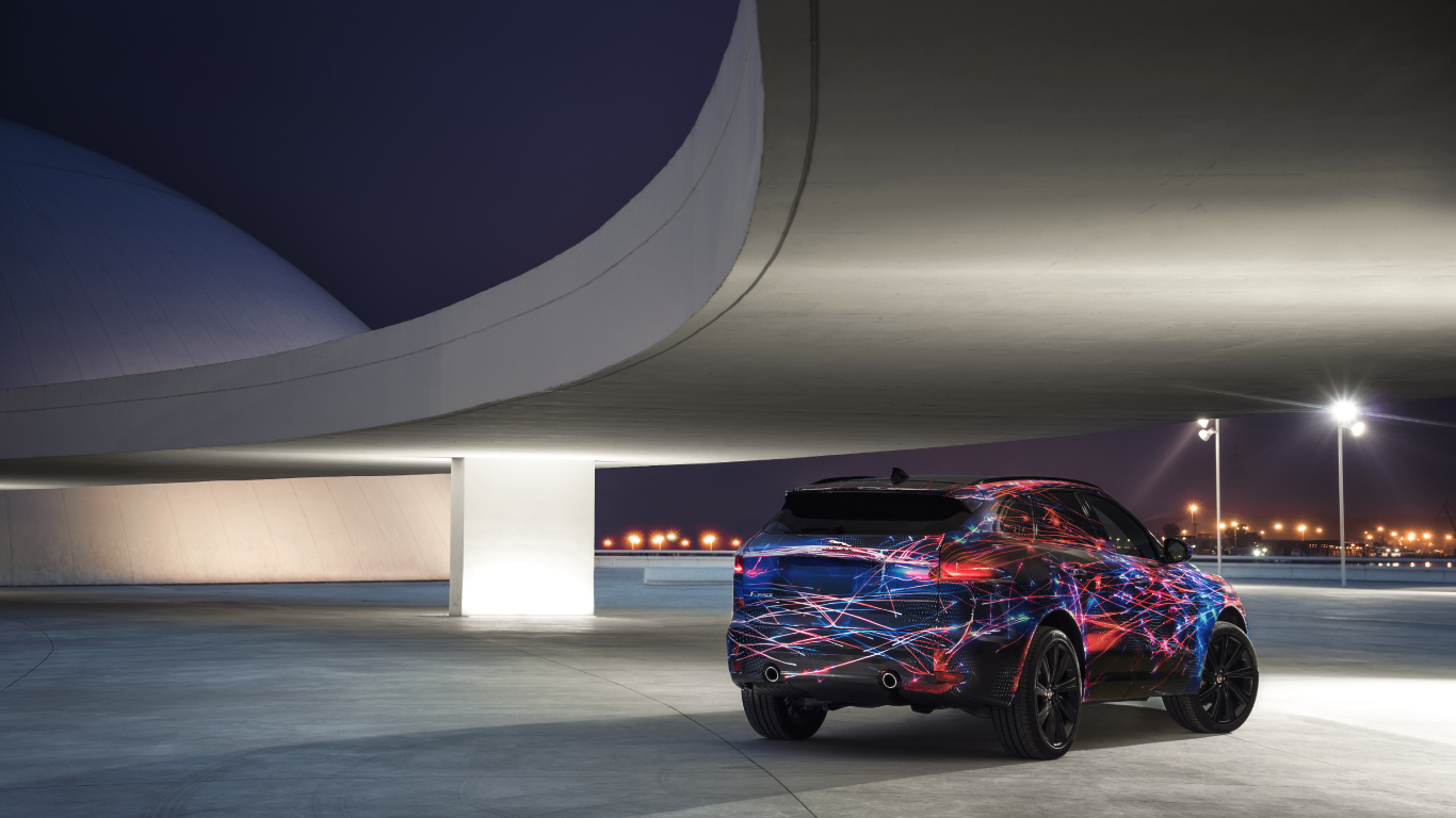 Purple Porsche 911 Parked in a White Room. Wallpaper in 1366x768 Resolution