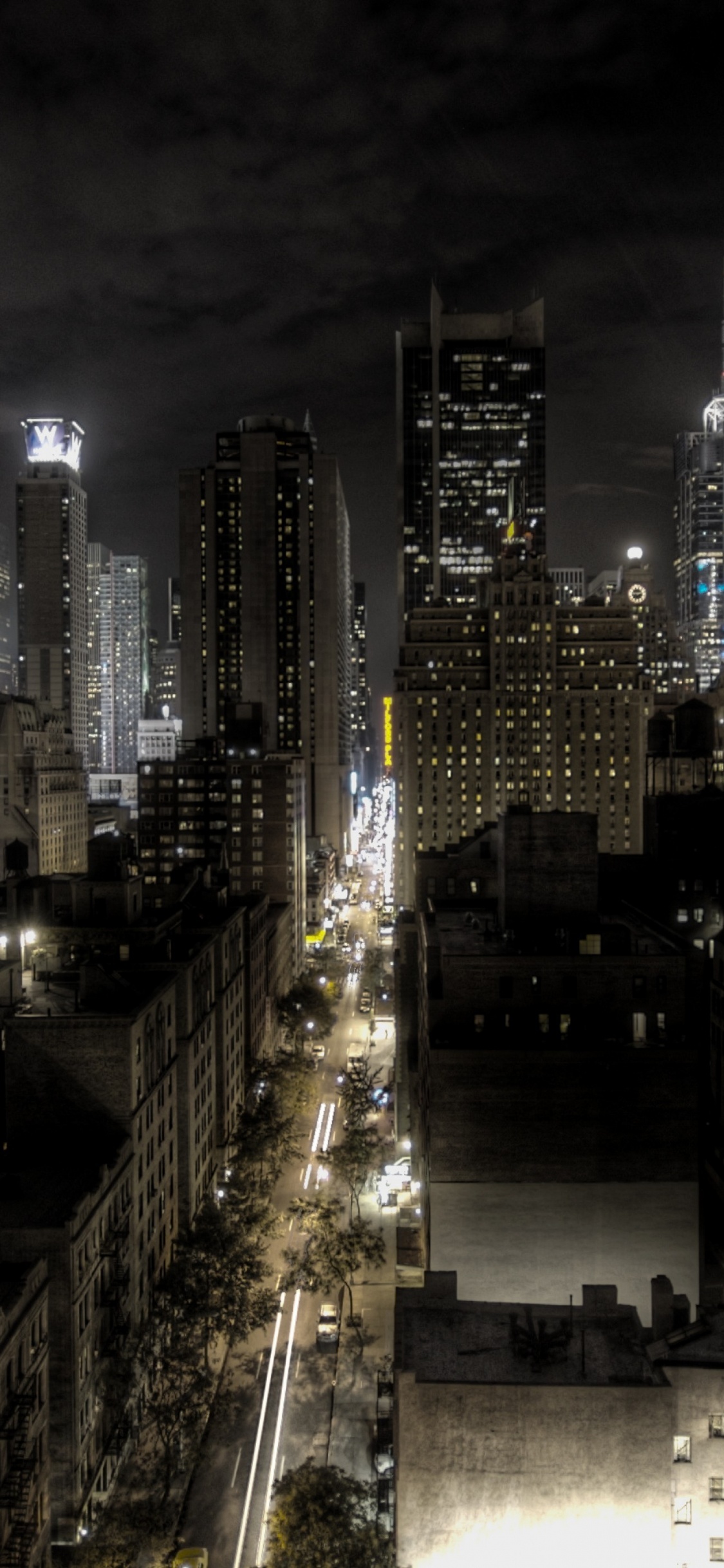 Nacht, Stadtgebiet, Stadtlandschaften, Metropole, Menschliche Siedlung. Wallpaper in 1125x2436 Resolution